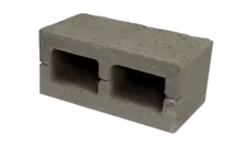 Блок колотый односторонний 390*190*188 серый